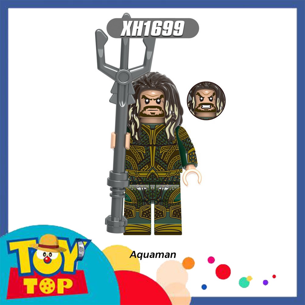 [Một con] Xếp hình ghép siêu anh hùng Minifigures Batman Superman Aquaman Wonder Women Flash lắp ráp XINH X0312