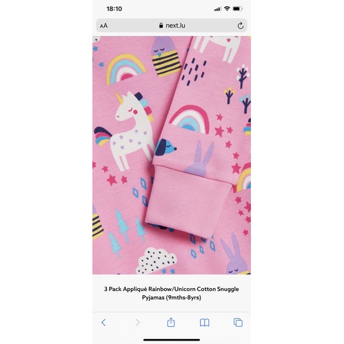 Bộ Thu Bé Gái Cầu Vồng Next(quần giao ngẫu nhiên)