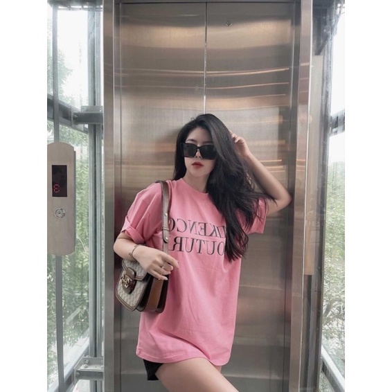Áo thun tay lỡ COUTURE chữ ngực form rộng đẹp HARIQUEEN - Áo phông nam unisex tay hót trend cháy phố