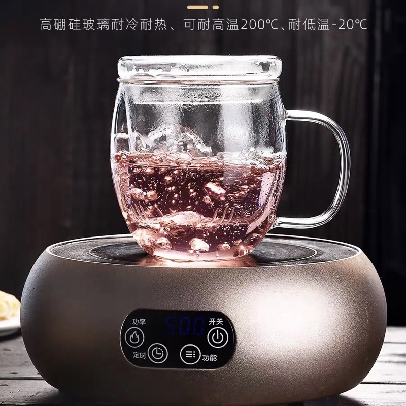 Cốc pha trà có phần lọc thuỷ tinh chịu nhiệt 500 ml - CL3