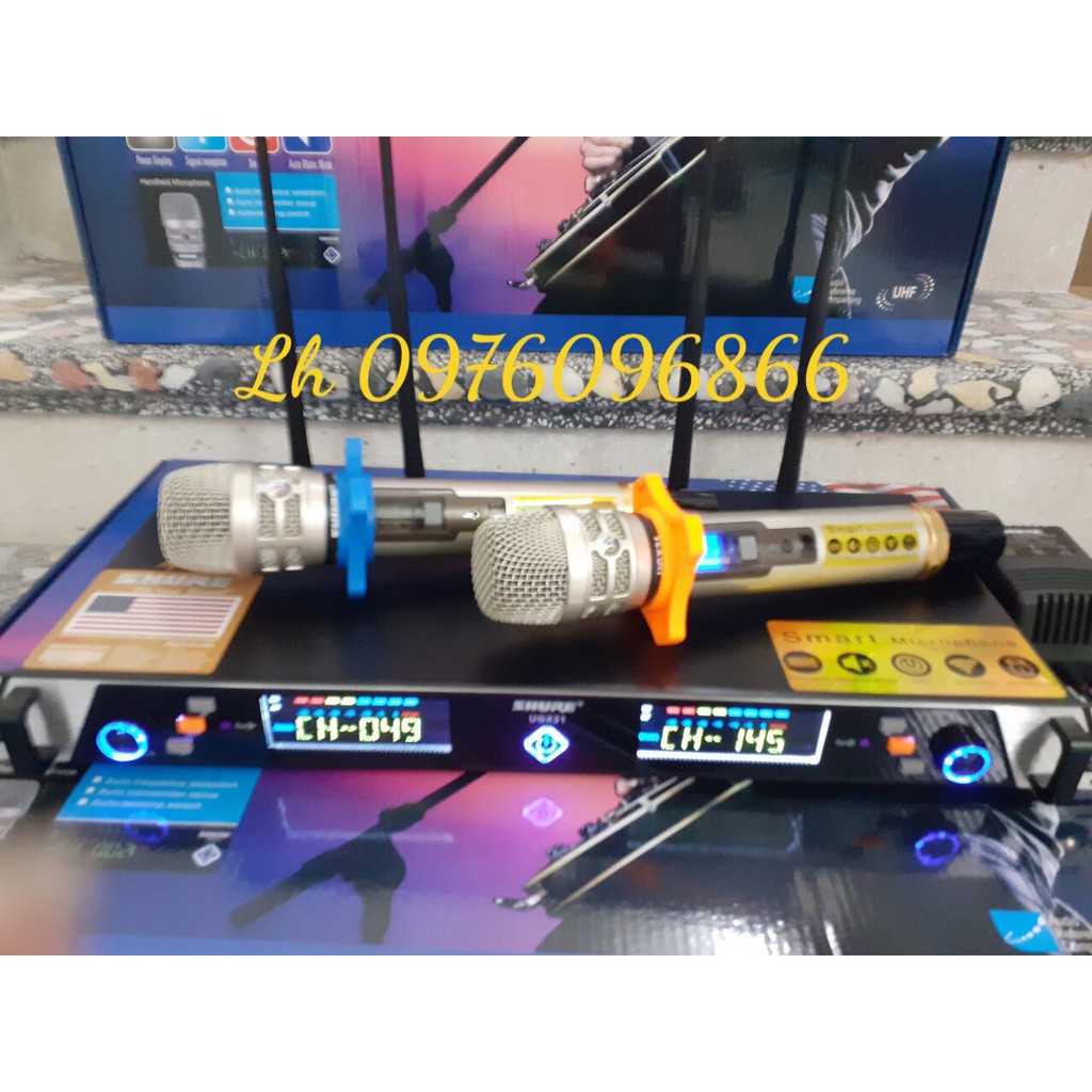 Micro không dây Shure UGX 21 hàng bãi mỹ mới nhất 2023 bảo hành 12 tháng TẶNG bộ sạc và 4 quả pin sạc 1200mah