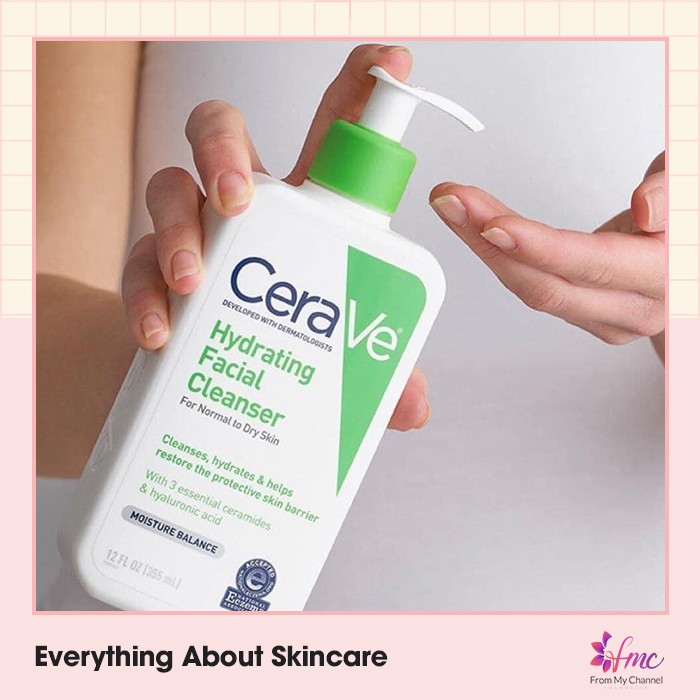 Sữa rửa mặt Cerave - Hydrating Cleanser For Normal To Oily Skin dành cho Da khô có 4 size
