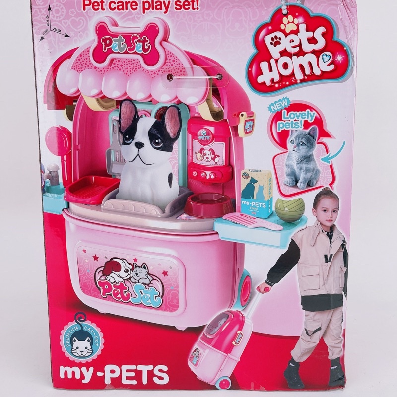 Bộ Đồ Chơi Balo Chăm Sóc Thú Cưng Dễ Thương Dành Cho Bé-Pets Home