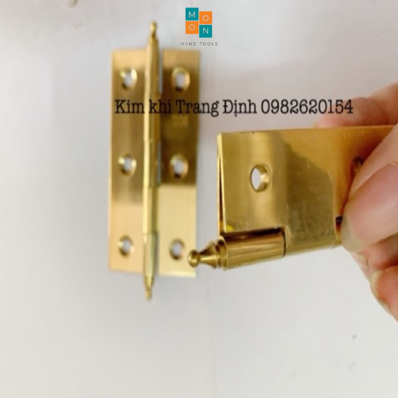 Bản lề lá bằng đồng cho tủ cửa gỗ nhiều kích thước