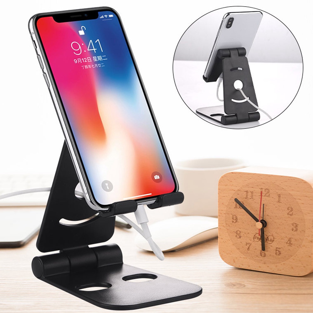 Giá Đỡ Điện Thoại Để Bàn Mini Xếp Gọn Có Thể Điều Chỉnh 270 Độ Cho Iphone Andorid