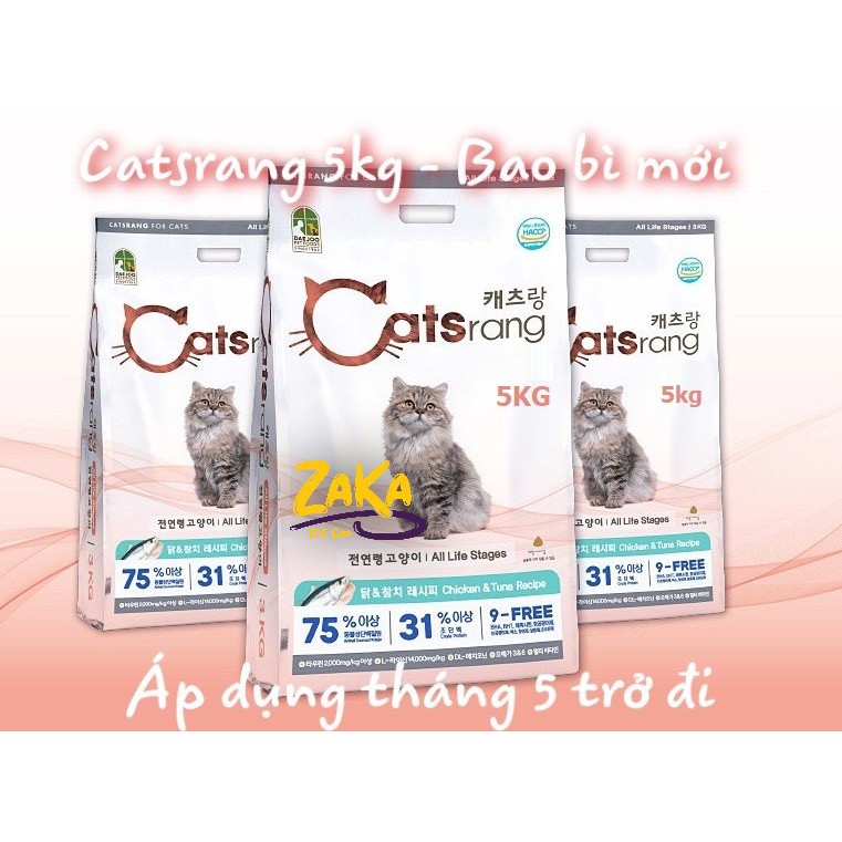Thức ăn mèo Catsrang hàn quốc 5kg - Dạng bao tiết thumbnail