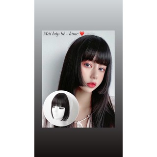 Tóc mái giả Hime - mái dày búp bê
