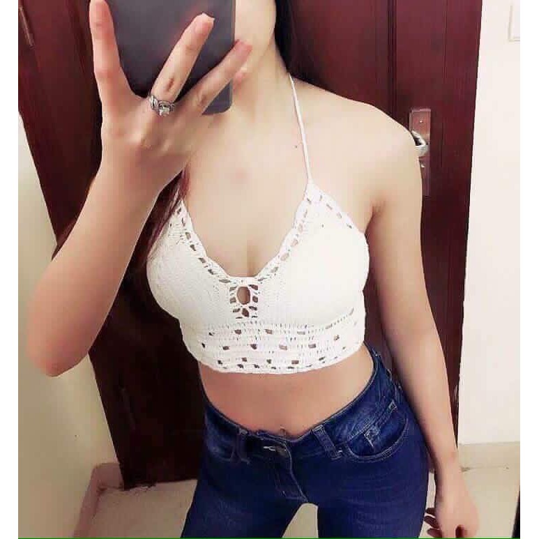 Bikini Len Móc Trắng Viền Đẹp Sexy Nhất | BigBuy360 - bigbuy360.vn