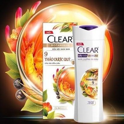 Dầu gội sạch gàu thảo dược Clear 180g