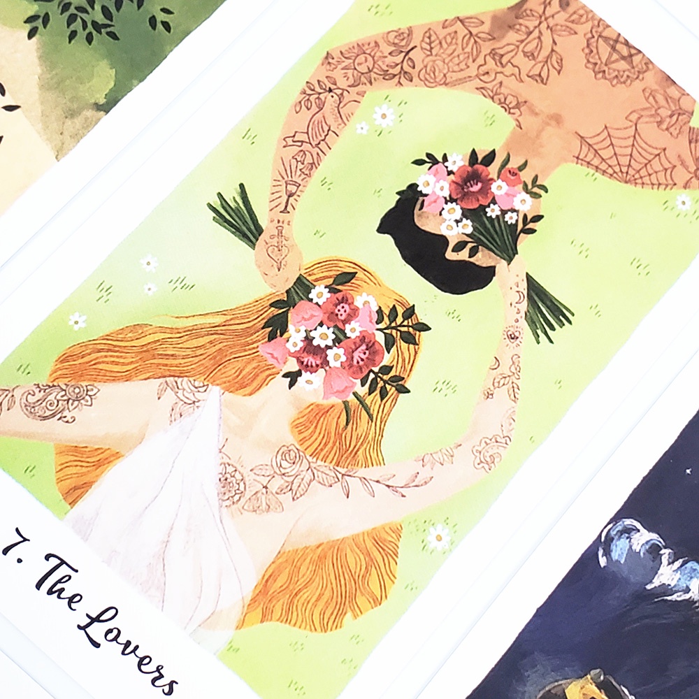 Bộ Bài The Harmony Tarot 7x12 Cm Tặng Đá Thanh Tẩy S44