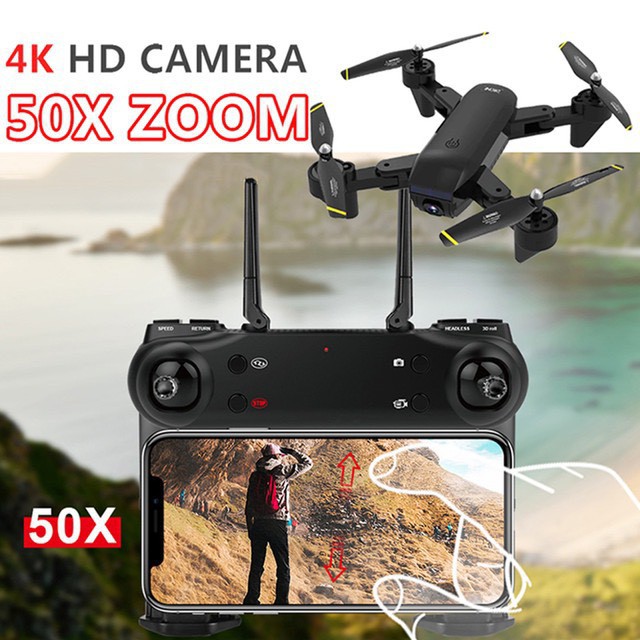 ✠┋◐Máy bay Flycam SG700 D chụp ảnh bằng cử chỉ, 2 camera 4K, Video HD 720P, cảm biến di chuyển theo bàn tay