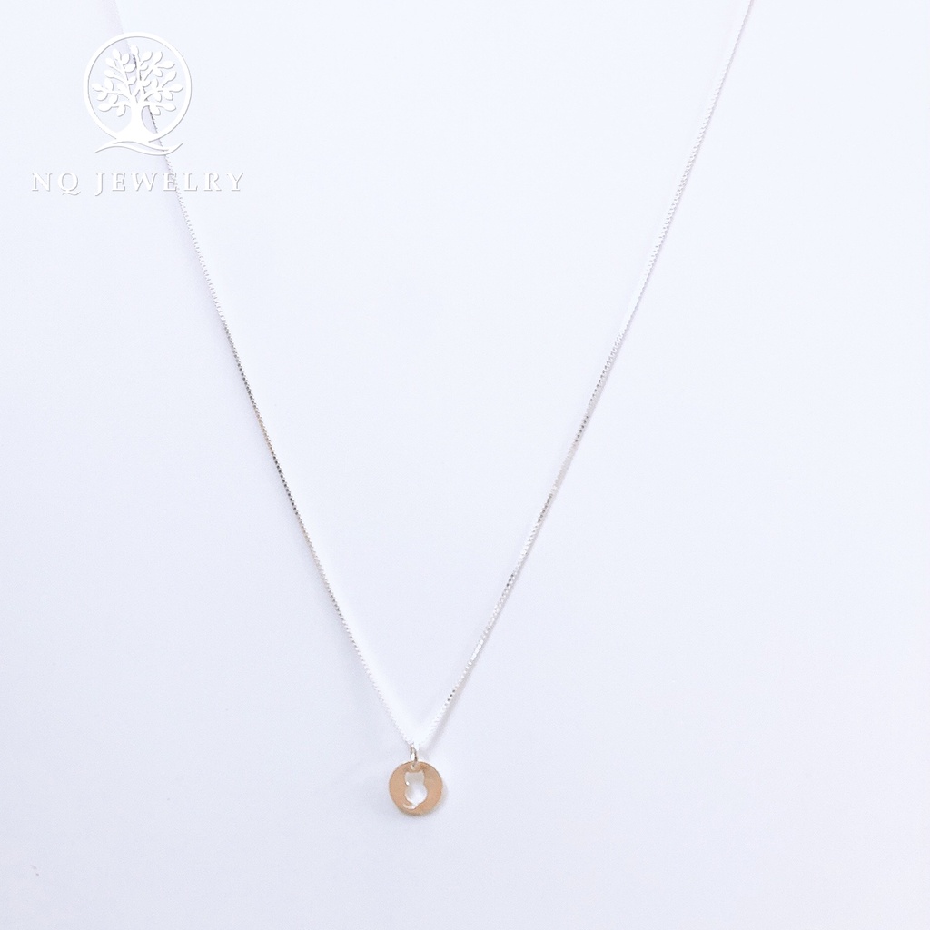 Dây chuyền bạc mặt mèo - NQ Jewelry