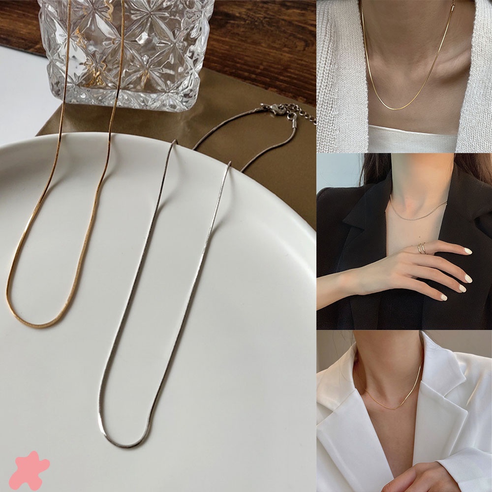 Vòng cổ kiểu da rắn phong cách cá tính độc đáo cho nữ