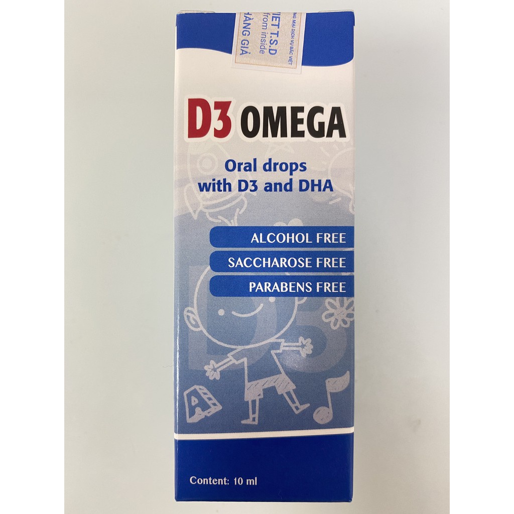 D3 OMEGA BỔ SUNG D3, DHA HỖ TRỢ PHÁT TRIỂN CHIỀU CAO CHO BÉ 10ML | NHẬP KHẨU CHÍNH HÃNG ITALIA