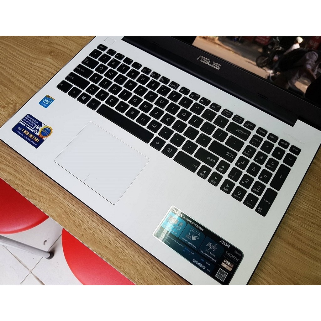 Laptop cũ Asus X453M Trắng Ram 4Gb/Ổ SSD Cực Mượt Mà