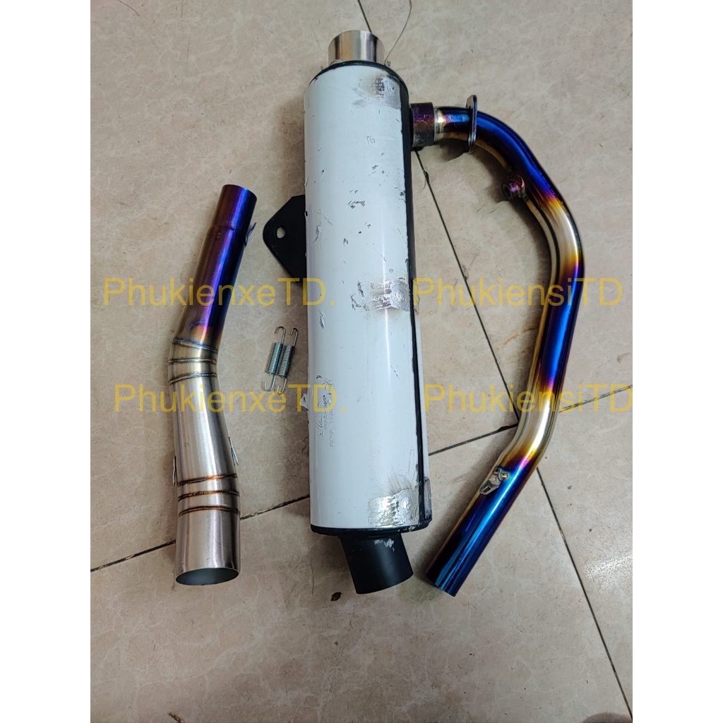 Pô CBR Redleo + cổ 2 khúc cho Dream Wave Sirius Winner Raider Satria Exciter Sonic