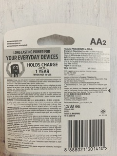 PIN SẠC AA, AAA, 9V ENERGIZER