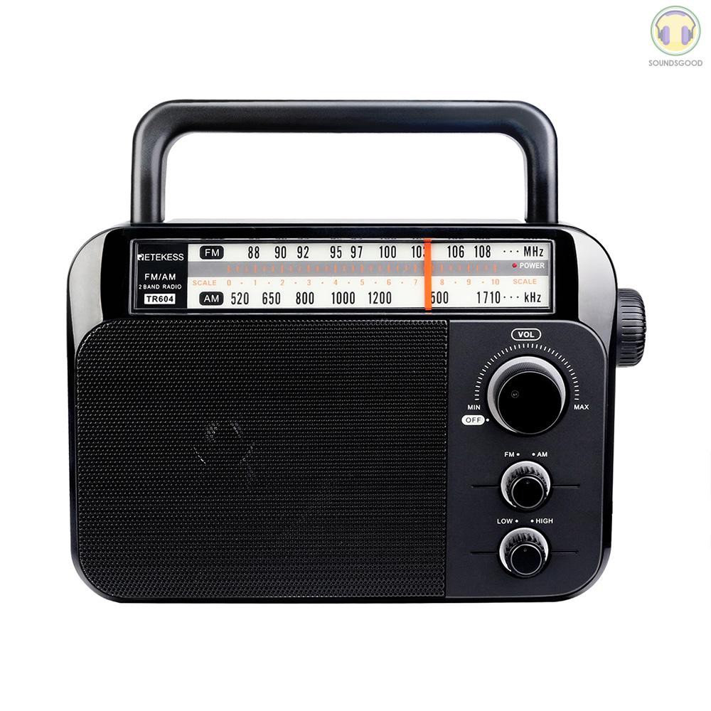 Đài radio TR604 AM / FM có thiết kế cầm tay hữu dụng