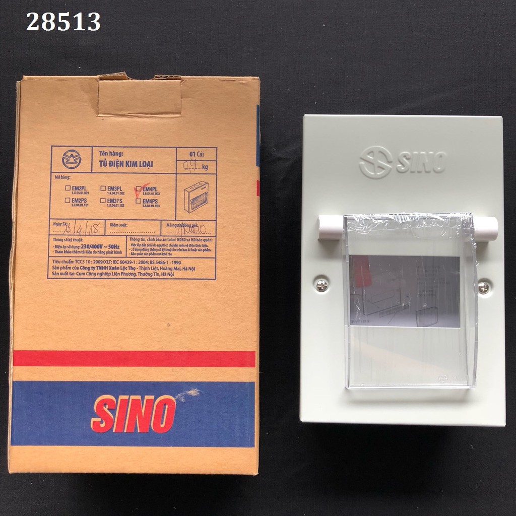 [SINO] Tủ Điện Vỏ Kim Loại Sino 4 EMPL - Chứa 4 Module