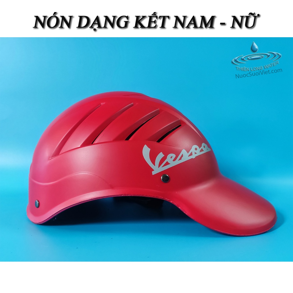 Nón Bảo Hiểm Dạng Kết Tem Vespa - Phù Hợp Nam Nữ Thời Trang