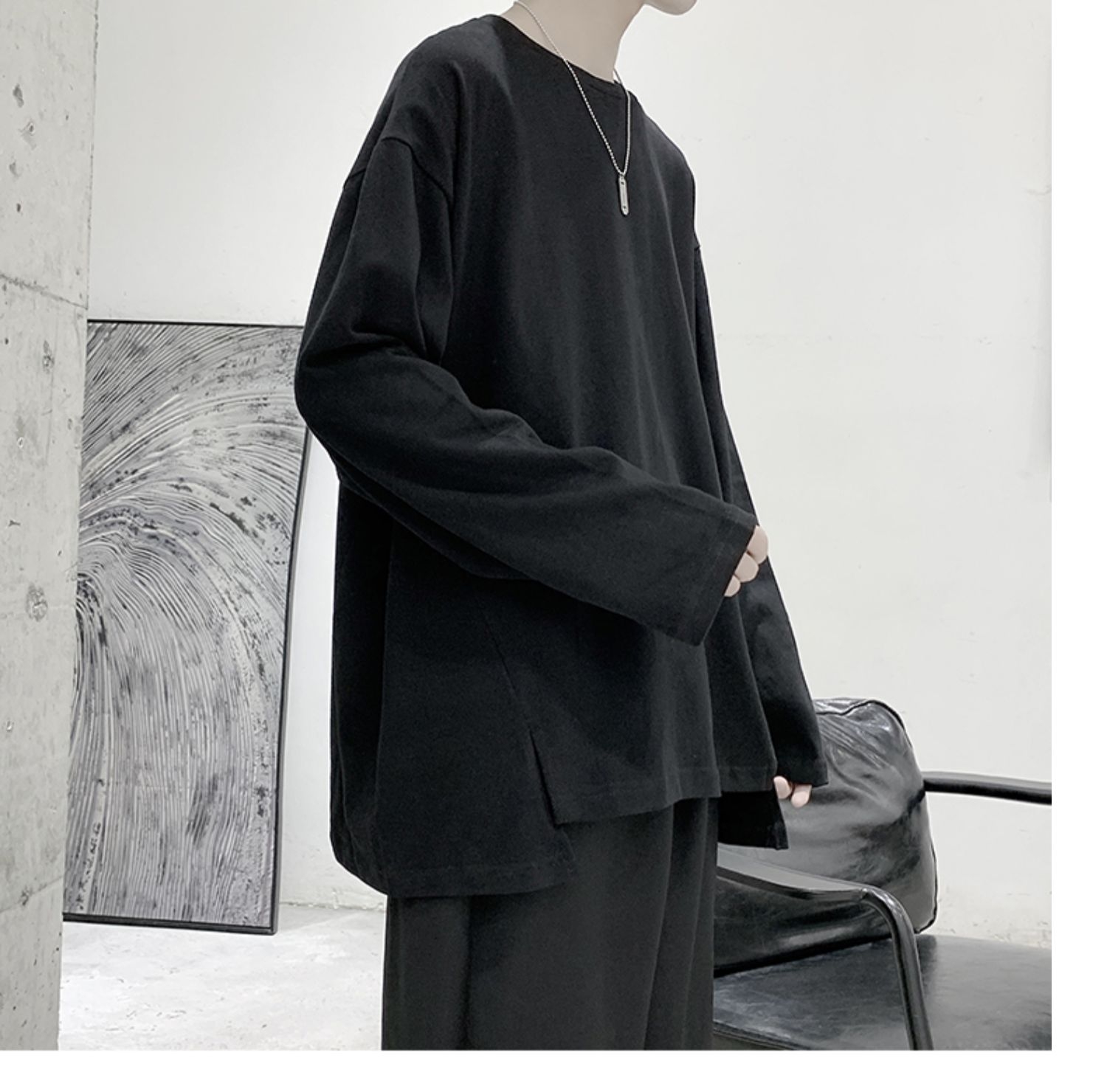 Áo thun trơn tay dài vạt sole cover hands | BigBuy360 - bigbuy360.vn