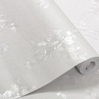 Giấy Dán Tường Decal Cuộn Hoa Hồng Trắng C0041A