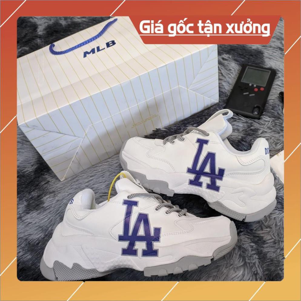 [FreeShip–Sale hàng cao cấp] Giày thể thao nam nữ Sneaker MLB LA Xịn sò Full phụ kiện, Giầy MlB đi bộ, đi chơi, tập GYM