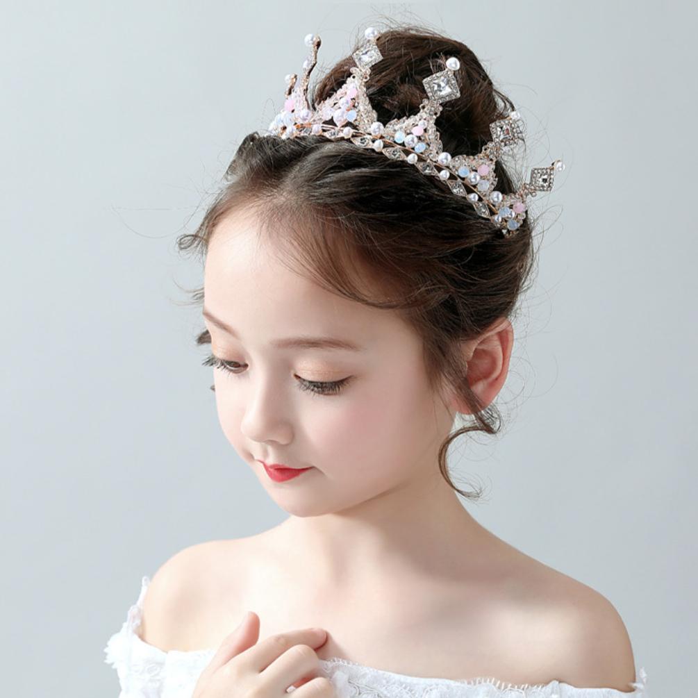 ROWANS Vương Miện Công Chúa Đính Đá Lấp Lánh