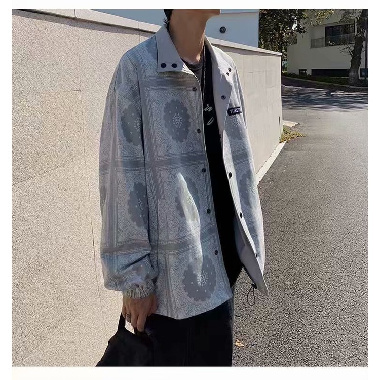 Áo khoác bóng chày dáng rộng thời trang cá tính cho nam