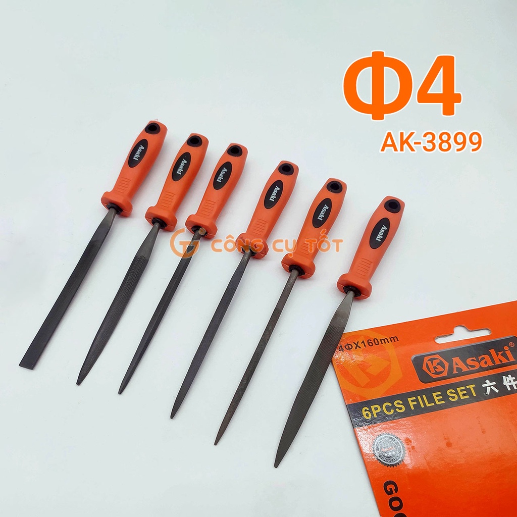 Bộ dũa sắt 6 cây Asaki
