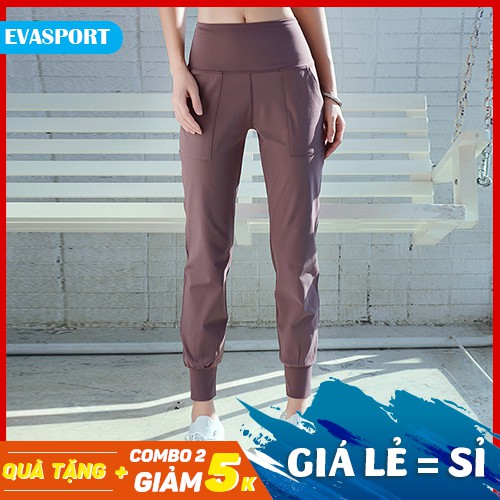 Quần Jogger nữ LUXURY hàng loại 1, mang đi chơi, tập gym yoga hàn quốc -EvaSport_vn