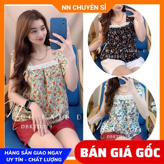 ĐỒ BỘ ĐÙI IN HOA QUẦN PHỐI ⚡ ĐỒ BỘ NỮ ⚡ ĐỒ BỘ MẶC NHÀ HOẠT HÌNH KATE ĐÙI