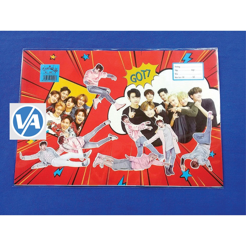 Set 10 Bìa Bao Tập GOT7 (set 10 tờ) - Bọc vở Kpop , Anime, Manga, Manhua, Game