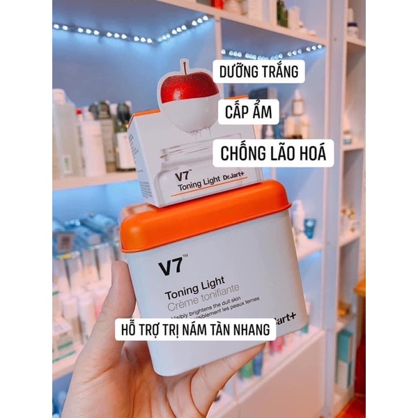 Kem Dưỡng Da V7 Chính Hãng Toning Light Dưỡng Trắng Nâng Tone Da Mẫu Mới Nhất