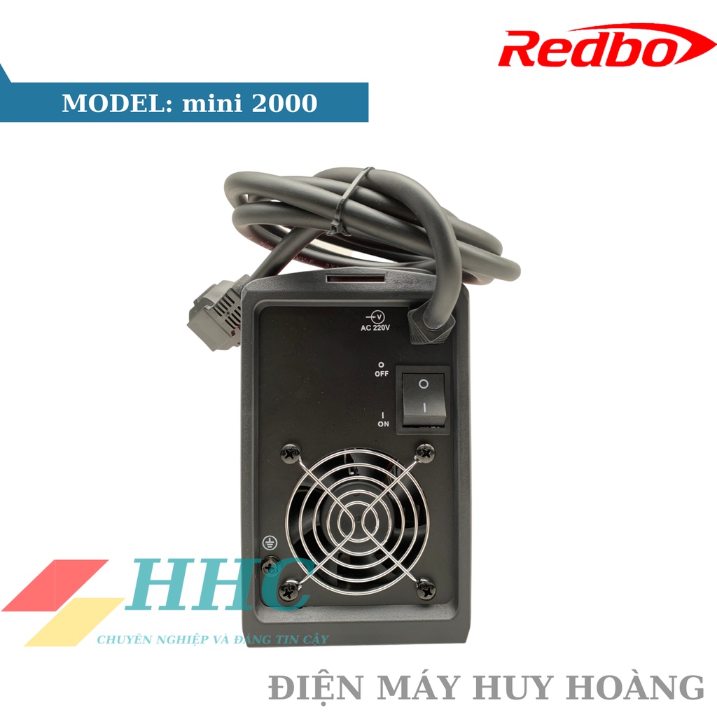 Máy hàn điện tử inverter Redbo mini 2000, máy hàn cho thợ cơ khí, thợ cửa sắt, máy hàn gia đình tặng kèm ke góc nam châm