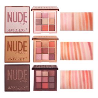 [COD√🌸]  Anylady NUDE 9-Color Eyeshadow Plate Red Wine Grapefruit Eyeshadow Palette