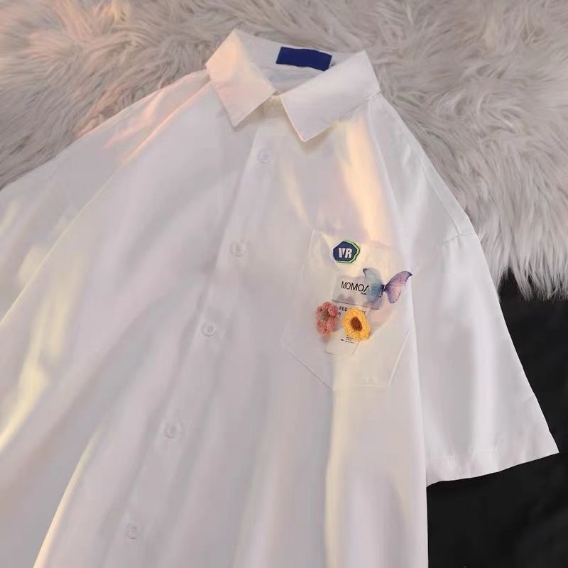 Áo sơ mi nam dáng rộng phong cách retro
