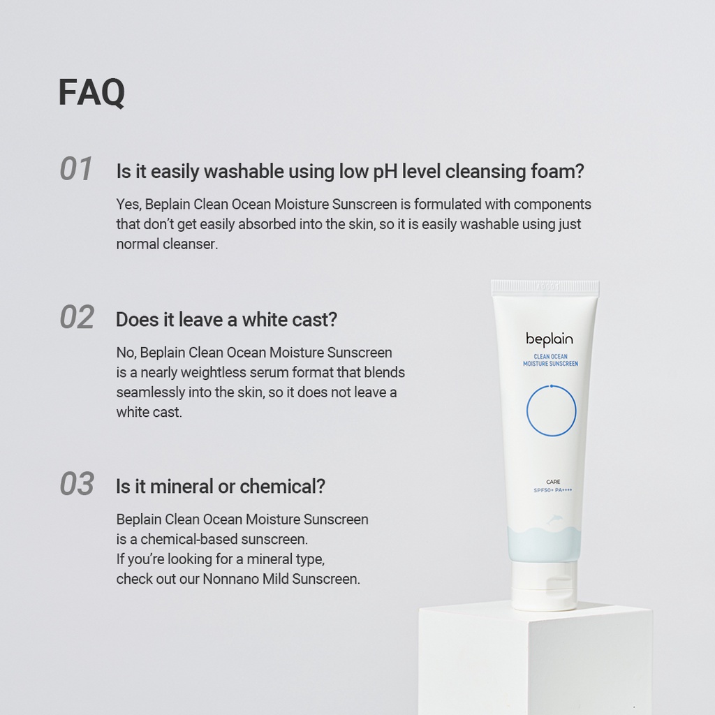 Kem chống nắng filter Hóa Học BEPLAIN texture đẹp, mỏng nhẹ không nâng tone SPF 50+ PA++++