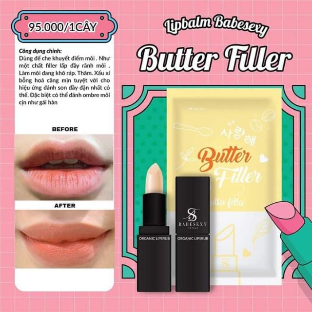 SON LÓT CHE KHUYẾT ĐIỂM MÔI BABESEXY BUTTER FILLER