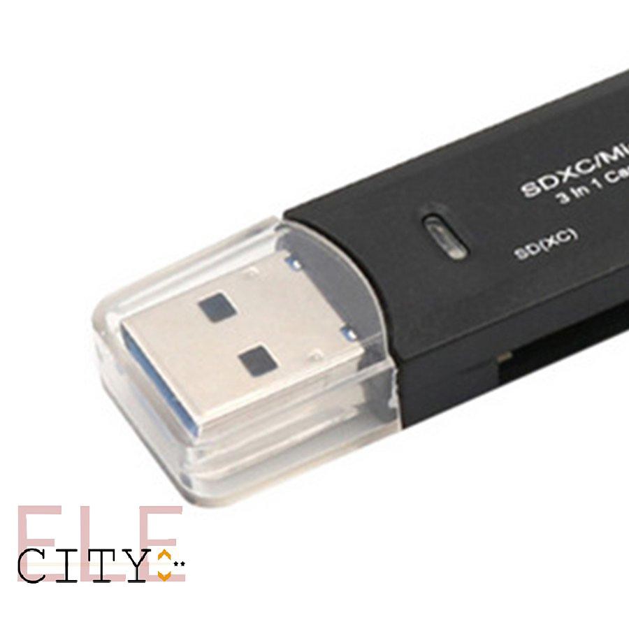 Đầu Đọc Thẻ Nhớ Tốc Độ Cao 3 Trong 1 Usb3.1 Usb-C / Type C Sd Tf / Micro Sd