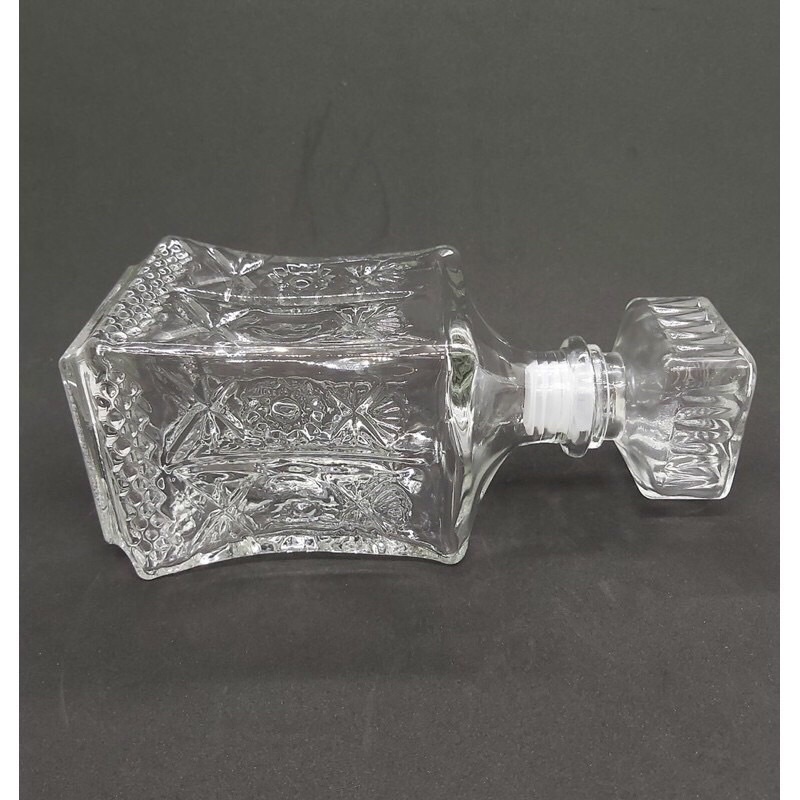 Bình Rượu Thuỷ Tinh Cao Cấp Mẫu Trụ Vát Eo 750ml. Mẫu số 3