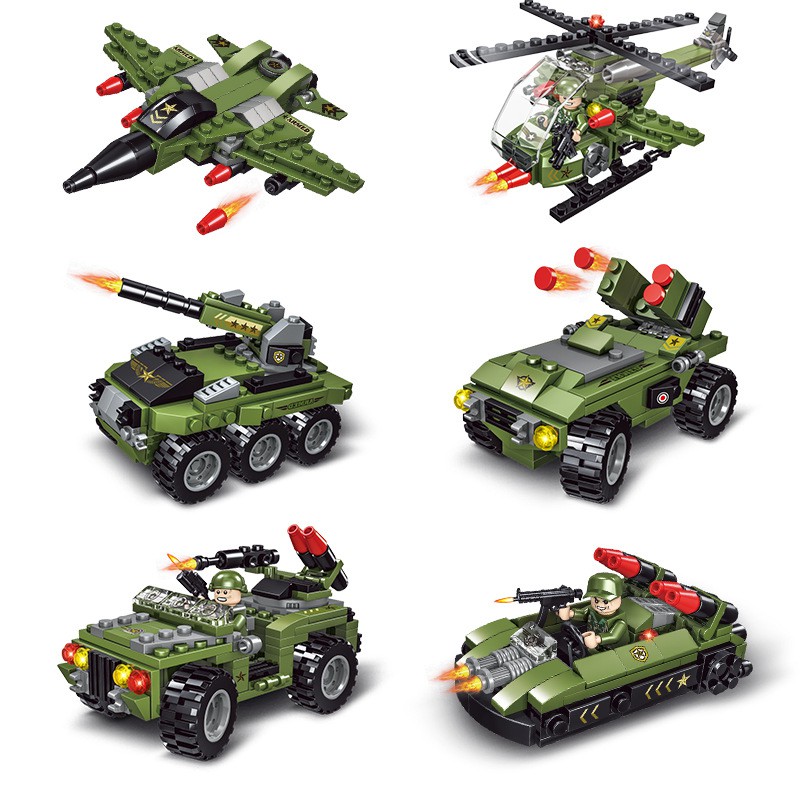 [Mã LIFE0503TOYS1 giảm 10% đơn 150k] Đồ chơi lắp ráp Xe Tăng XT780 Chi Tiết màu Xanh / Xe bọc thép / Máy Bay / Tàu Chiến