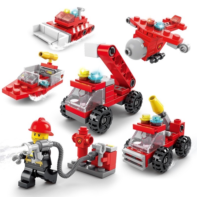 Bộ Đồ Chơi Lắp Ghép Lego Xe Cứu Hỏa Dành Cho Trẻ Em GYLMY48