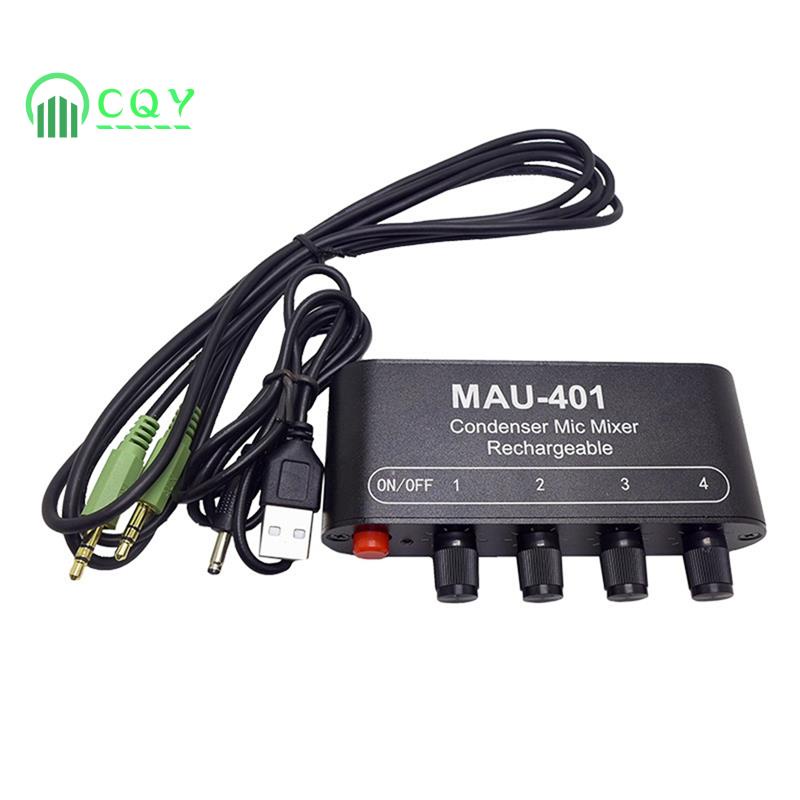 Mini Audio Mixer Condenser for Computer  Live Sound Card