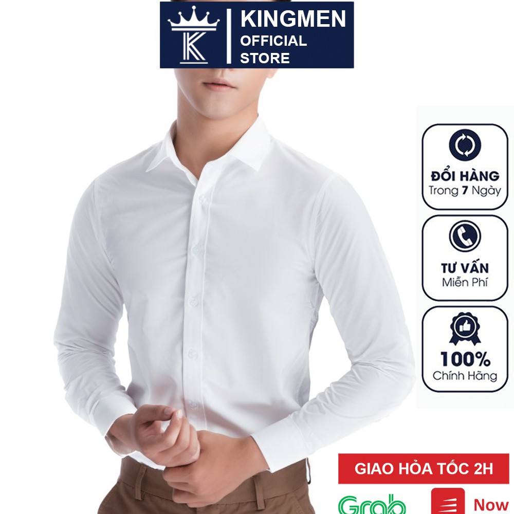 Sơ mi nam Hàn Quốc cao cấp Vesca dài tay siêu đẹp form rộng chất lụa siêu thoải mái A1 | BigBuy360 - bigbuy360.vn