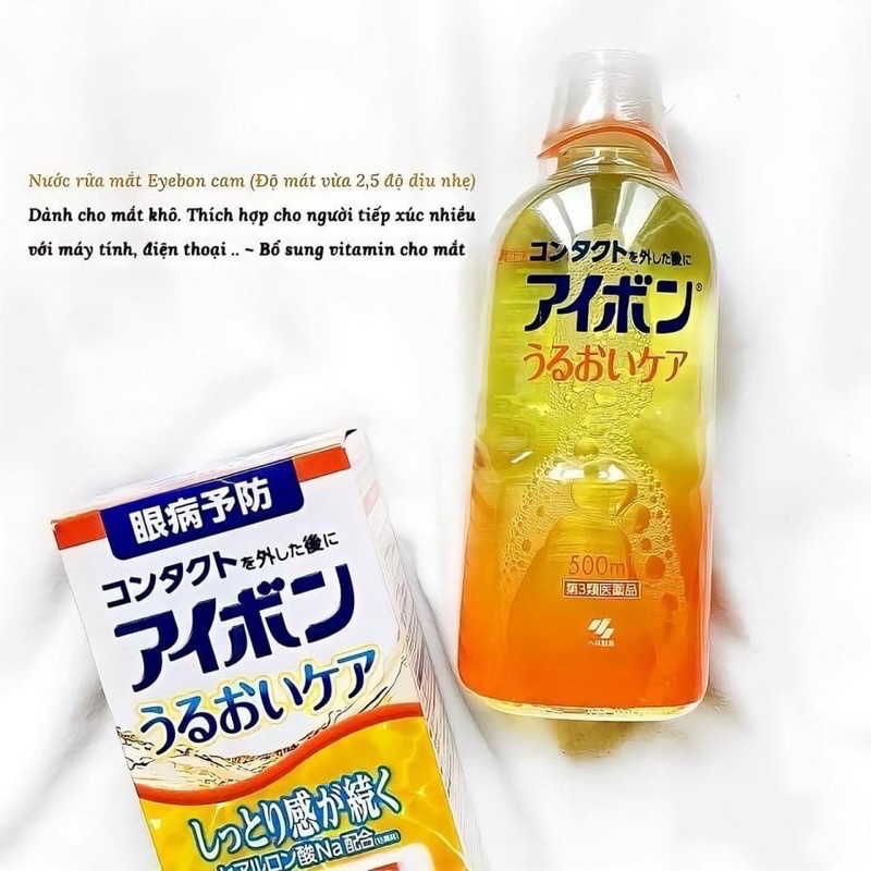 Nước rửa mắt Eyebon W Vitamin Kobayashi Nhật Bản Chính Hãng 500ml