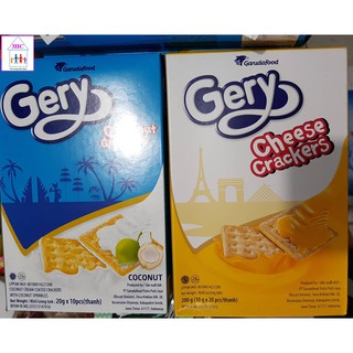 Bánh Gery Cheese Crackers và Coconut Crackers -200g
