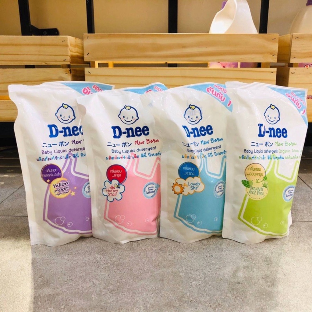 Nước giặt xả Dnee Túi 600ml Siêu Thơm, Giữ Mùi Hương Lâu Cho Quần Áo Bé