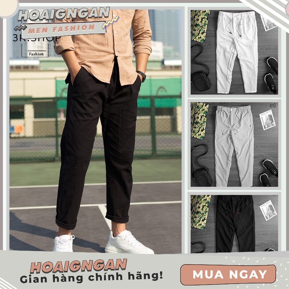Quần đũi nam❤️SALE❤️Quần baggy nam cao cấp ống suông cạp chun cài khuy lịch lãm phong cách trẻ trung sang trọng