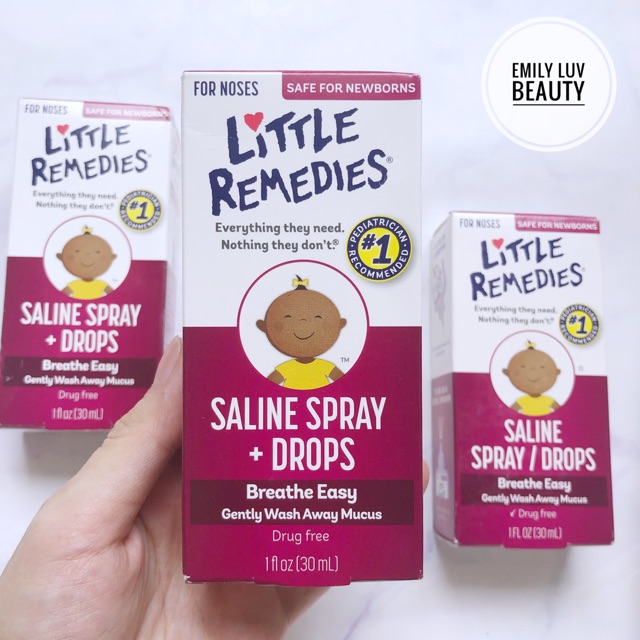 ⚡️Thanh lý⚡️ Nước rửa mũi cho bé 0m+ Little Remedies